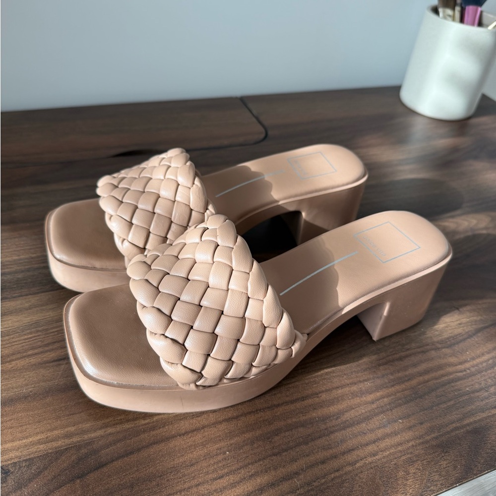 Dolce Vita Tan Faux Leather Sandals